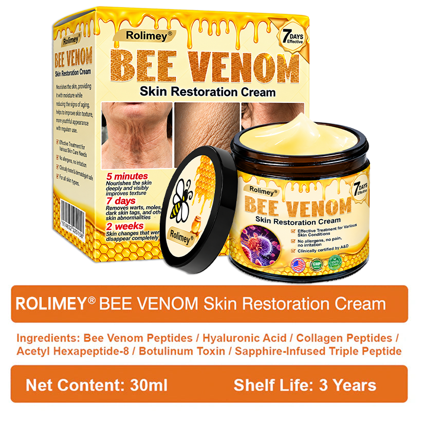 🥳Official Brand Shop丨Rolimey® Bee venom Pro Comprehensive Cream—Tightening for Skin Types