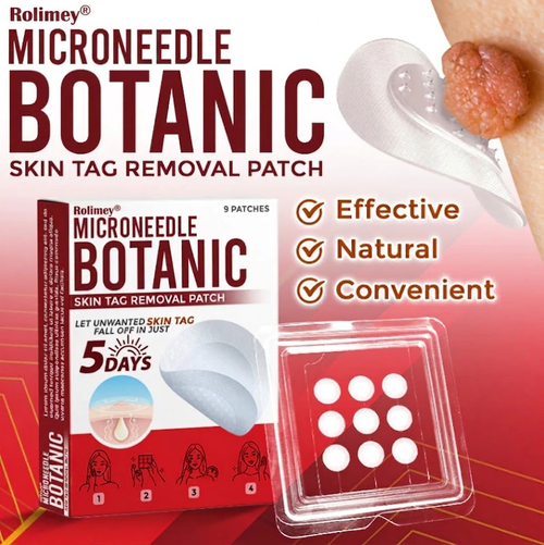 🌈Rolimey® MicroNeedle Botanic Skin Tag Removal Patch 🇺🇸 Made in the USA