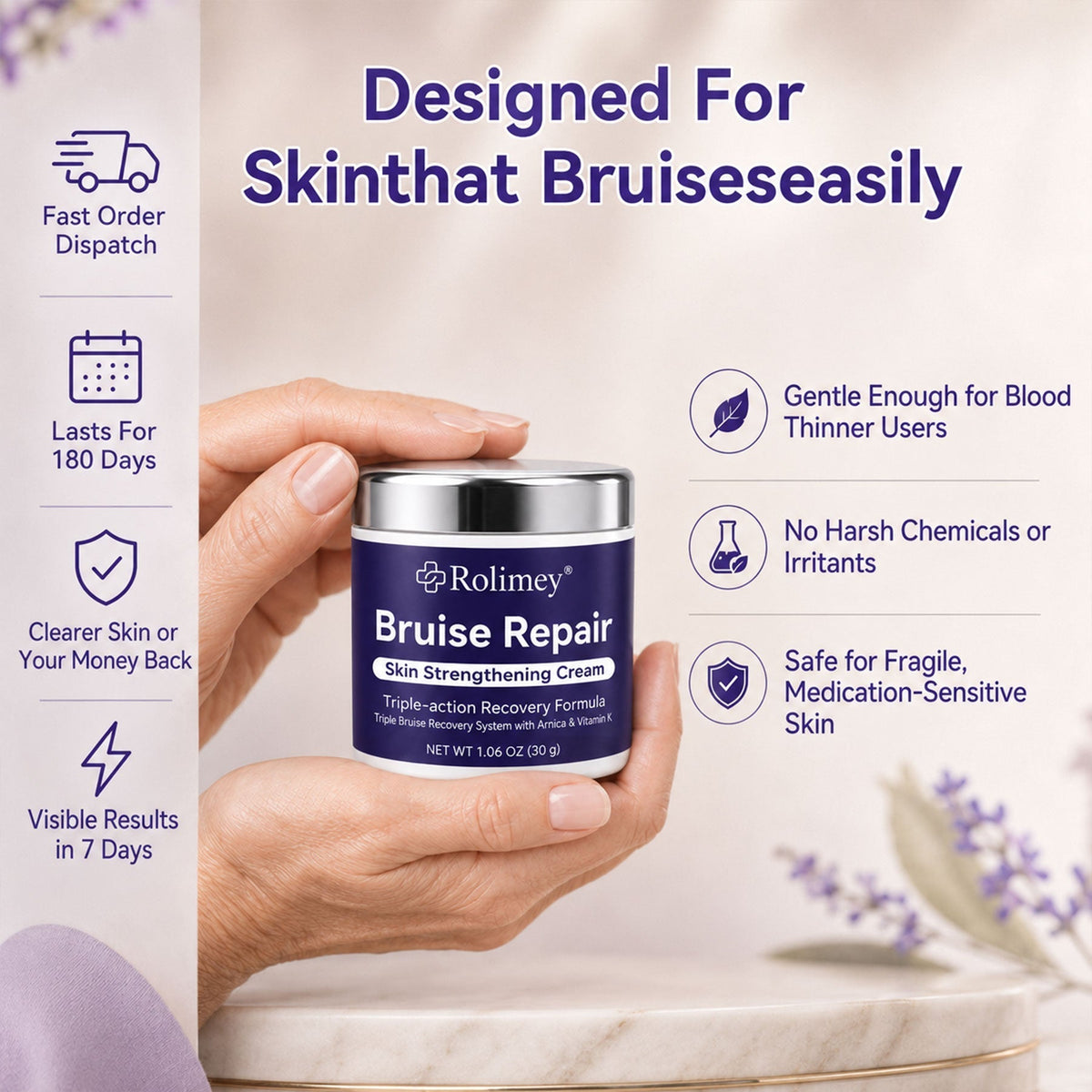 👩‍⚕️🏆Over 100,000 units sold🔥 - Rolimey® cream to repair bruises and strengthen the skin
