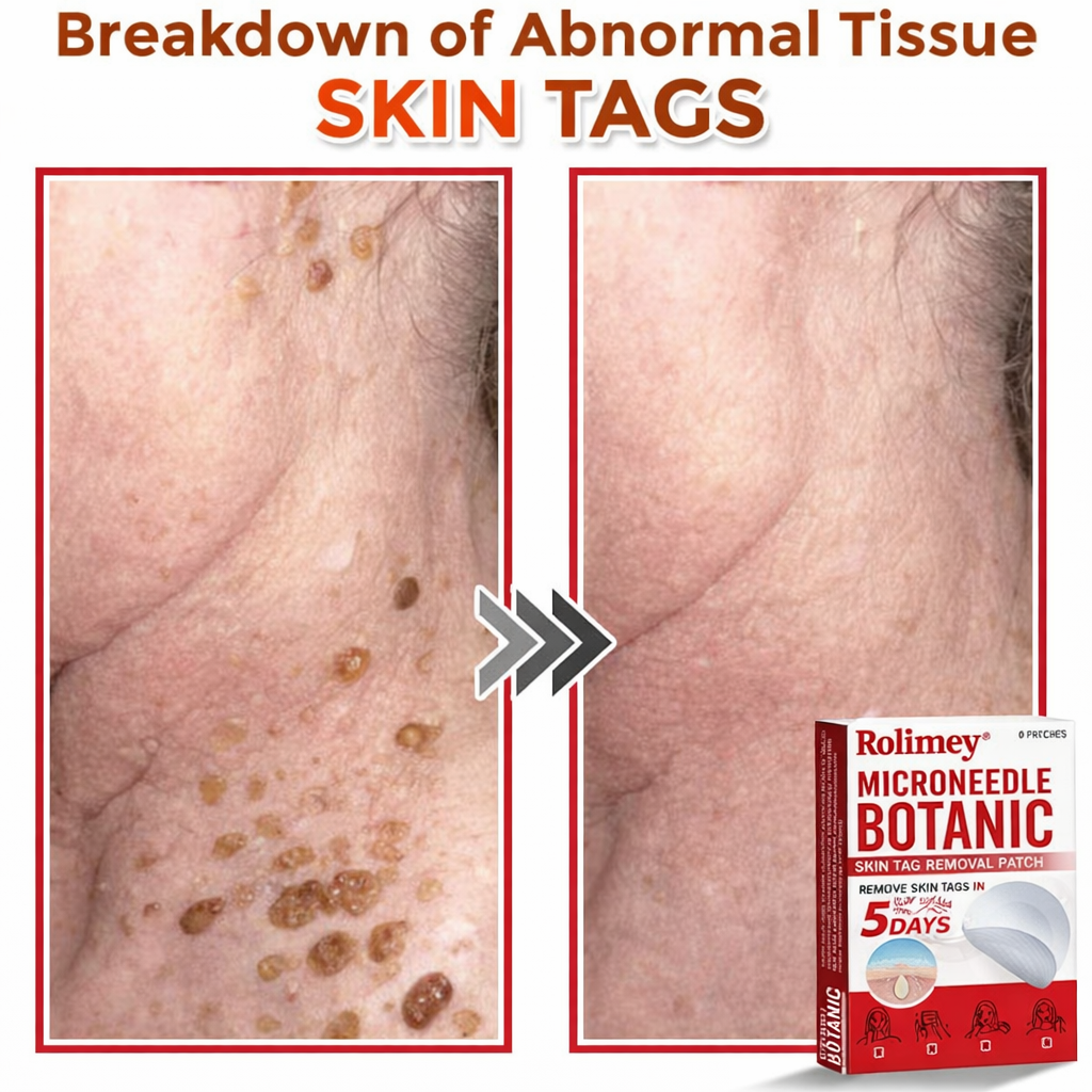 🌈Rolimey® MicroNeedle Botanic Skin Tag Removal Patch 🇺🇸 Made in the USA