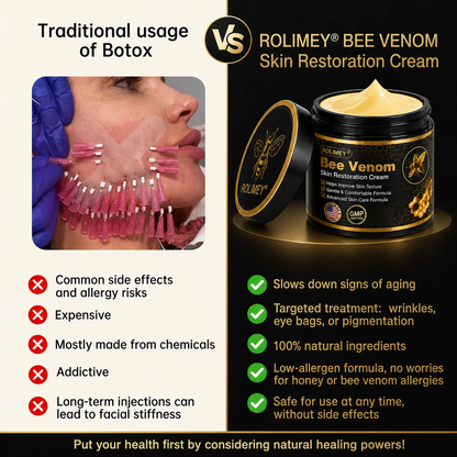 🧩Rolimey® Bee venom Pro Comprehensive Cream —Tightening for Skin Types 🔥