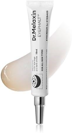 Dr.Melaxin Eyephalt Eyebag Cream for Puffiness, Dark Circles & Fine Lines, Wrinkle, EGF Anti-Aging Under Eye Moisturizer with Niacinamide&Ceramide 0.33 fl.oz.