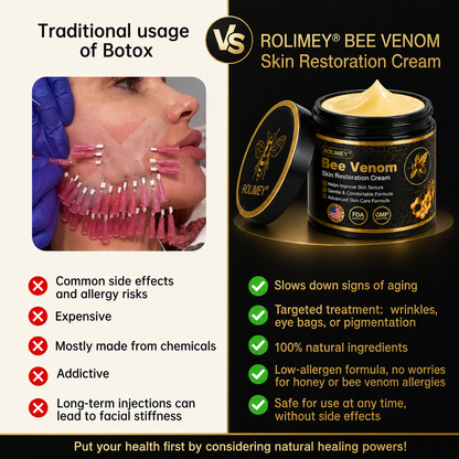 🌿Rolimey® Bee venom Pro Comprehensive Cream —Tightening for Skin Types 🔥