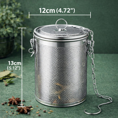 🔥Make every time you cook a little easier🔥Sarivoa® Stainless Steel Spice Strainer with Chain Hook