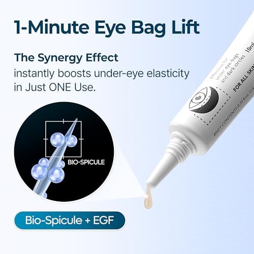 Dr.Melaxin Eyephalt Eyebag Cream for Puffiness, Dark Circles & Fine Lines, Wrinkle, EGF Anti-Aging Under Eye Moisturizer with Niacinamide&Ceramide 0.33 fl.oz.