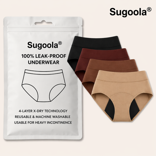 💖Last Day 50% OFF|Sugoola® 100% Leak-Proof Underwear 4-pack🌸