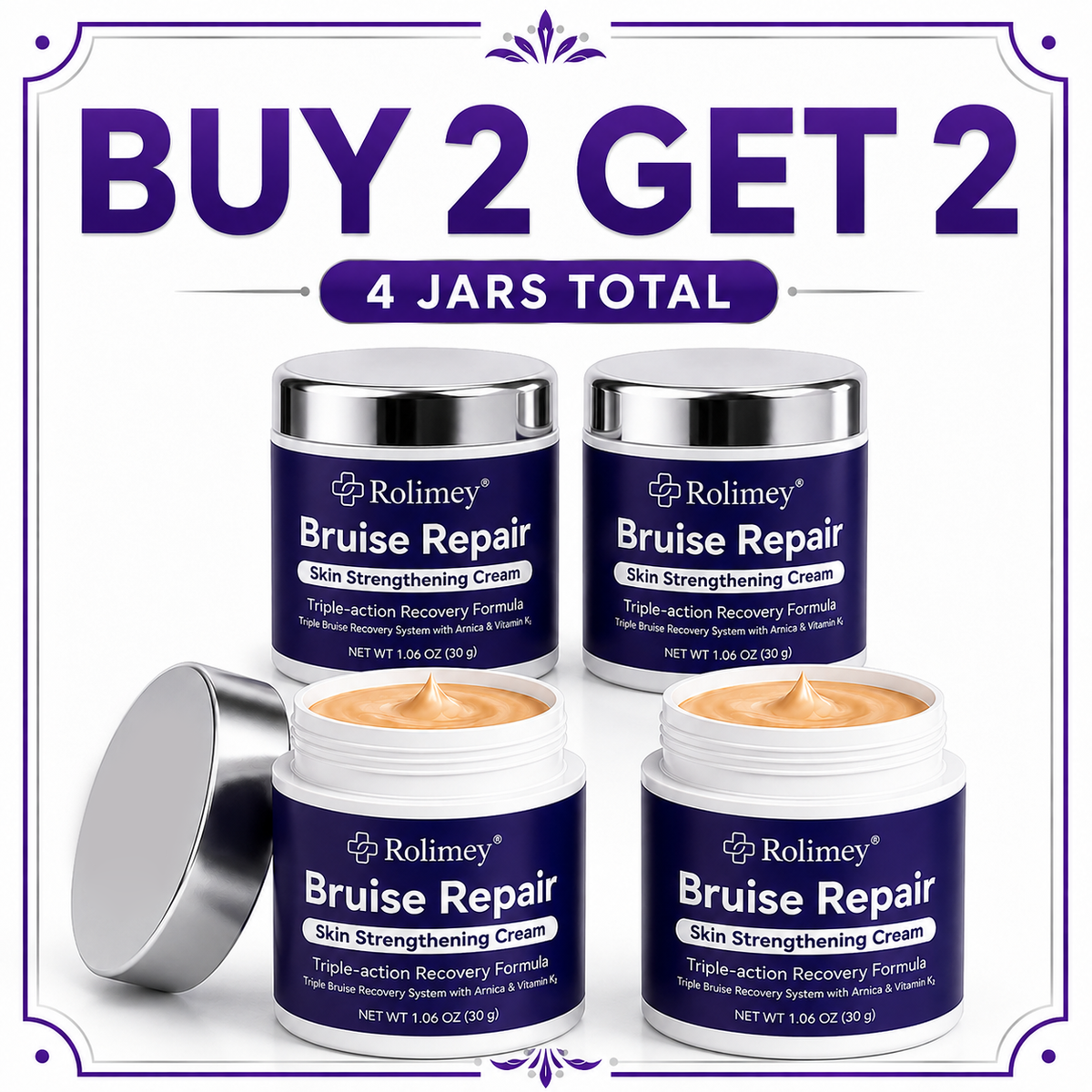 👨‍⚕️Over 100,000 units sold🔥 - Rolimey® cream to repair bruises and strengthen the skin.