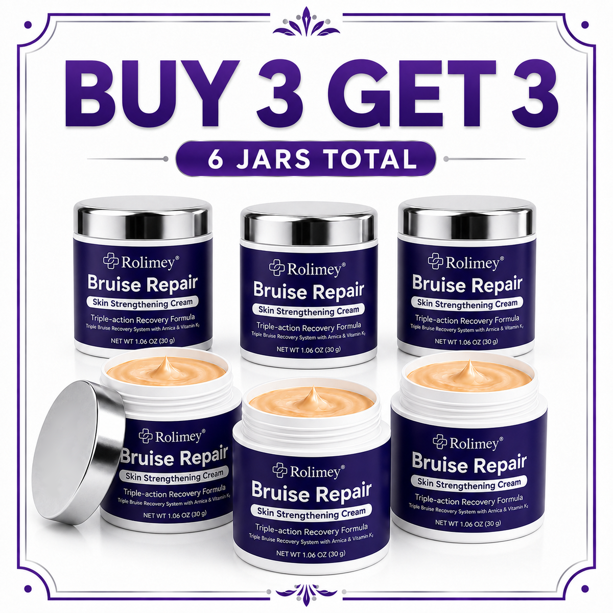 👨‍⚕️Over 100,000 units sold🔥 - Rolimey® cream to repair bruises and strengthen the skin.
