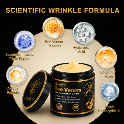 🔥Rolimey® Bee venom Pro Comprehensive Cream —Tightening for Skin Types 🔥