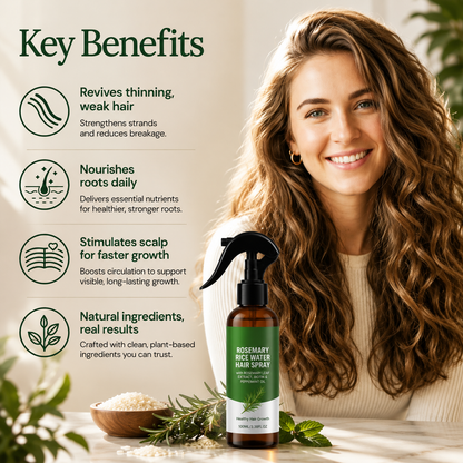 🔥Over 100,000 units sold - Rosemary Rice Water Hair Spray with Biotin and Aloe Vera Extract