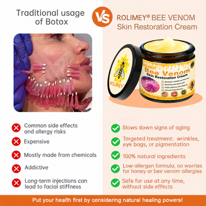 🌟Official Brand Shop丨🐝Rolimey® Bee venom Pro Comprehensive Cream—Tightening for Skin Types