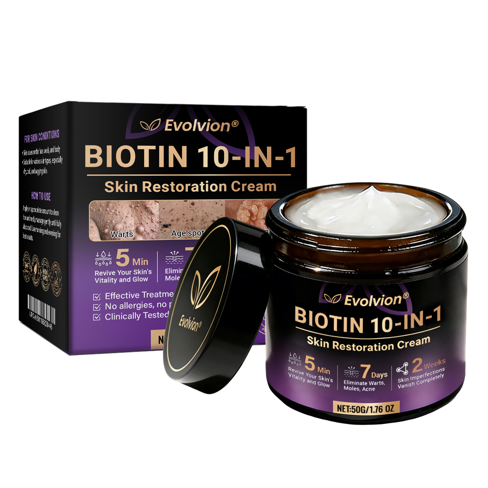 👨‍⚕️Over 100,000 units sold💕-🍁Evolvion® Biotin 10-in-1 Skin Restoration Cream
