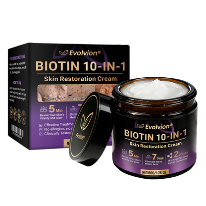 👨‍⚕️Over 100,000 units sold💕-🍁Evolvion® Biotin 10-in-1 Skin Restoration Cream