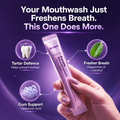 Discount of 30% Purple Mouthwash - Sachets 20 Pack - Peroxide-Free - Alcohol Free -🌿Vegan Mint🌿